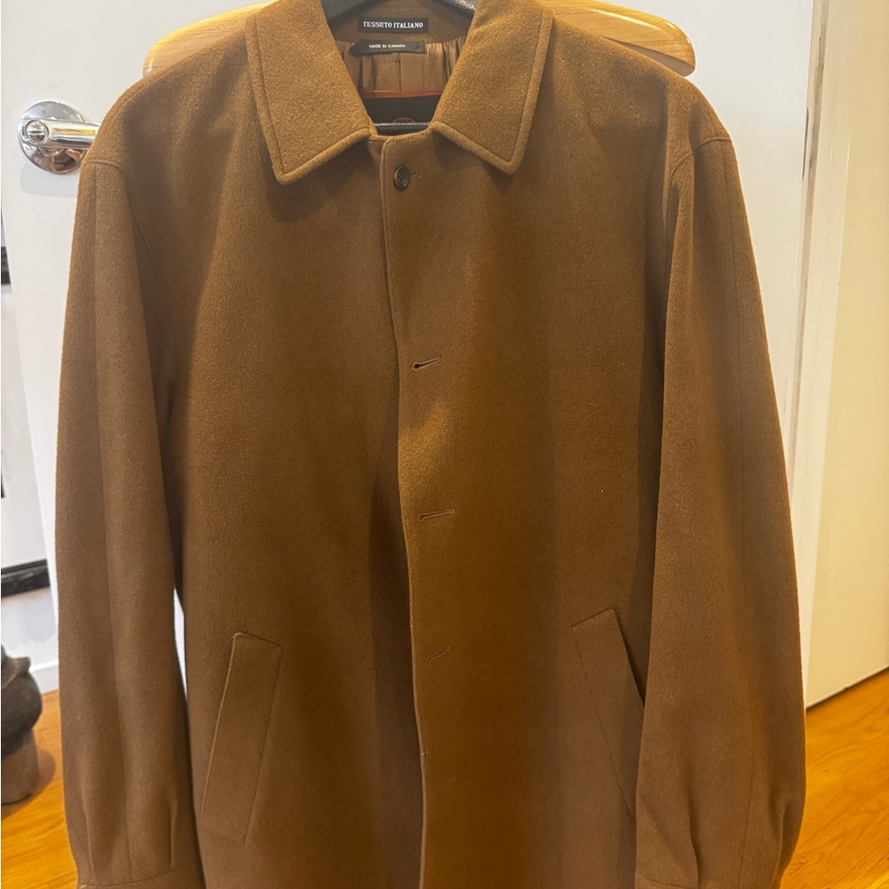 BIELLA Men’s Italian Wool/Angora/Cashmere Coat